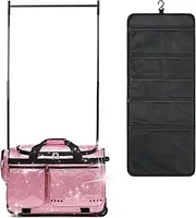 'Fanwoli 23'' Dance Bag with Garment Rack | Waterproof Glittering Fabric & Upgraded Stable System | Shine-Bright Collection | Ideal Competition Duffle Bag for Dancer Athlete Livestreamer'