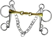 Perfeclan Horse Bit Horse Training Snaffle Tool 127mm Full Cheek Snaffle Lightweight Horse Snaffle Stallion Training Bit for Equestrian