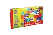 Crown Snakes & Ladders Board Family Fun Traditional Game Kids Child 5y+ Toy Set