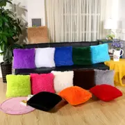 43*43cm Fluffy Decorative Throw Cushion Cover Pillow Cover Pillow Case for Sofa Couch Bed Chair Living Room Bedroom