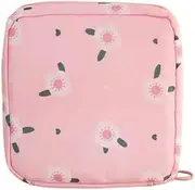 DuBom Storage Bag Large Capacity Sanitary Napkin Pad Bags Lightweight Carry Packet Store Women Tampons Jewelry Cosmetics, Pink 1
