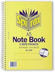 Spirax 570 Notebook Side Opening A5 200 Page