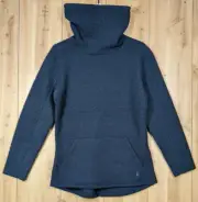 Smartwool Hudson Trail Fleece Pullover Women's Small Trail Blue Funnel Neck