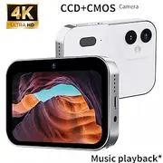 New 4K Digital Camera Night Vision Triple Lens 3Inch HD 64MP Touch Screen Entertainment Digital Camera OTG Transmission 3600mAh