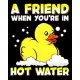 A Friend When You’’re In Hot Water: A Friend When You’’re In Hot Water Cute Baby Duck Bathtime 2020-2021 Weekly Planner & Gratitude Journal (110 Pages,