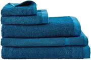 MyHouse Riley Bamboo Cotton Towel Collection - Peacock - Bath Sheet