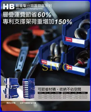 ☆SIVO電子商城☆樹德SHUTER HB-2045 耐衝擊分類置物盒 置物車 工具盒 零件盒 收納盒 整理盒 分類盒