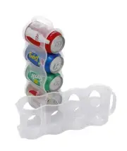 Portable Soda Can Organizer for Refrigerator Shelf, Beer Can Holder, Fridge S...