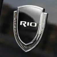 在飛比找蝦皮購物優惠-起亞 rio 2 3 4 5 汽車貼紙 3D 金屬配件汽車配