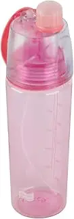 600ML Portable Water Bottle with Anti Leak Spray Clear Plastic Sports Bottle for School and Cycling