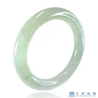 在飛比找momo購物網優惠-【文華珠寶】芙蓉圓骨翡翠玉鐲 手圍#19.2 附中國寶石證書