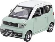 Finished Scale Model 1:32 for Wuling Hongguang MiniEV Alloy Car Model Simulation Sound Light Pull Back Vehicle Model Decorative Ornaments Presents Ornaments(Green)