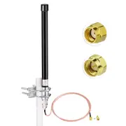 915 MHz LoRa 868 MHz Miner Antenna Black N Male Omni Outdoor Fiberglass Low SWR
