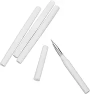 Ipetboom 4pcs Silicone Lip Brushes with Covers Reusable Lip Applicators for Precise Application Skin Friendly Material