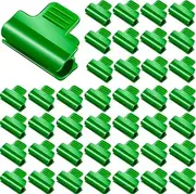 Patelai 40 Pieces Greenhouse Clamps Film Row Cover Netting Tunnel Hoop Clip Frame Shading Net Rod Clip Greenhouse Film Clamps for Season Plant Extension Support (40 pieces,10 mm)