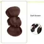 Synthetic Hair Bun Ponytail Fluffy Wig Clip Party Dress Up Hair Accessories _as
