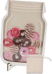 JEWEDECO Star Reward Jar Sticker Reward Chart for Reward Jar with Stars Reward Jar Stars Jar Reward System Reward Jar for Reusable Incentive Jar Reward Jar Wood