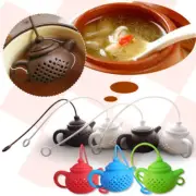 Teapot Shaped Silicone Tea Filter Infuser Strainer Tea Bag Leaf Diffuser Teaware