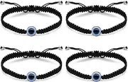 [choice of all] 12Pcs Evil Eye Bracelets for Family Mexican Bracelets Hamsa Hand Bracelets Mal De Ojo Bracelets for Women