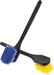 TOKIDNY 2pcs Tire Brush Brushes Drill Cleaning Wheel Brushes for Cleaning Wheels Wheel Cleaning Brushes for Cars Wheel Cleaning Brushes for Rims Car Wash Brush Cleaning Kit Car Scrub Brush
