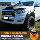 Front Slimline Jungle Flares Fits Ford Ranger PX 2011-2018 Black Guards Fenders