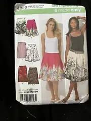 Simplicity Pattern 4236 Women’s Skirts Sizes 6-14 New Uncut