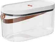 Pet Food Storage Container with Scoop, Flip-up Lid Airtight Container Transparent Dog Food Storage with for Cat & Cat Food Air Tight Food Container (3L)