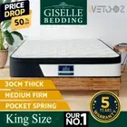 Bedding 30cm Foam Mattress Euro Top Pena series High-Density Foam 5Yrs King