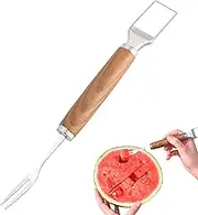 Watermelon Slicer Fork - 2-in-1 Watermelon Cutting Tool and Fork | Portable Fruit Slicing Cutting Accessories for Salad Preparation, Home, Camping, Party, Picnic