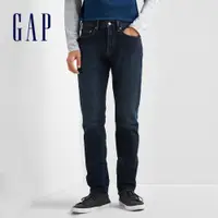 在飛比找蝦皮商城優惠-Gap 男裝 丹寧深色水洗修身直筒牛仔褲 1969復古經典系