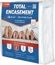 JT Eaton 80QUBOX Lock-Up Total Encasement Bed Bug Protection for Queen Size Box Spring