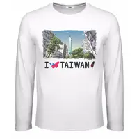 在飛比找蝦皮購物優惠-Teeway 長袖圓領T-我愛台灣 i Taiwan-男 -