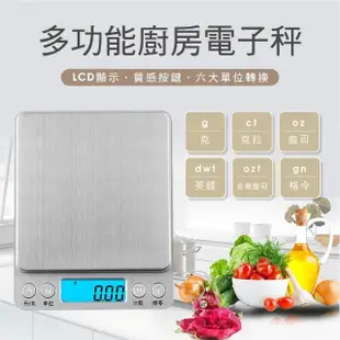 【Plenty 精選良品 度量衡許可證】電子秤(料理秤 烘焙電子秤 廚房電子秤 食物電子秤)