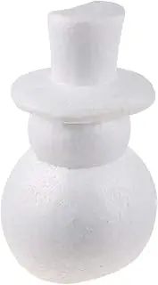 Happyyami Christmas Snowman Party Accessory Unfinished Snowman Doll Kit Creative DIY Craft for Home 25cm White Festive Decor