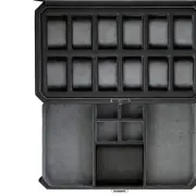 Luxurious Glass-Top Watch Box with Valet Drawer - 12 Slot Display for Collectors
