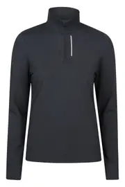 React Womens Reflective Detail Half-Zip Midlayer