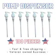 100 Pack | Locking Push Pumps for Bottles Size 24/410 | 24mm Threaded