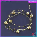 10M/ROLL PEARL BEAD CHAIN CHRISTMAS TREE DIY CRAFT GARLAND W