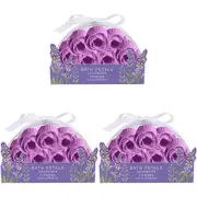 21pc Arome Ambiance Floral Garden Rosettes Relaxing Soap Bath Petals Lavender