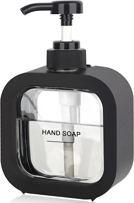 Hand Soap Dispenser Bathroom, Modern Dish Soap Dispenser for Kitchen Sink, Small