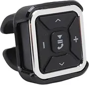 Wireless Steering Wheel Control, IPX4 Bluetooth Media Button Remote with an Adhesive and Strap, Steering Wheel Remote Controller for Car Wheel Bike Handlebar