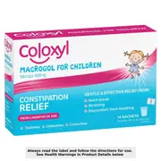 Coloxyl Macrogol Powder for Children 14 Sachets