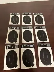 Hy-Ko Vinyl 3 In. Non-Reflective Adhesive Letter, Q 30427 Pack of 9