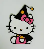Hello Kitty Halloween Witch Costume Die Cut Paper Scrapbook Embellishment