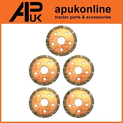 5x Brake Friction Disc Wet Type for Massey Ferguson 285 352 355 365 398 Tractor