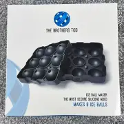 Large Round Silicone Ice Cube Ball Maker Tray Sphere Molds Bar Whiskey Cocktails
