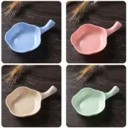Kitchen Multifunctional Seasoning Dish Wheat Straw Seasoning Dish With Han..u