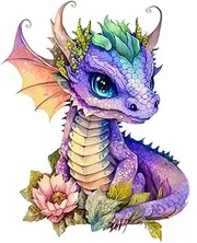 Fabric Panel 8"x8" Dragon 100% Cotton Quilting Panel Square AM1413