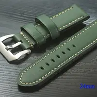 在飛比找PChome24h購物優惠-Panerai 沛納海.軍錶.運動錶 代用 手工限量款錶帶 