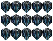 5 New Sets Harrows Noble Standard Dart Flights – Ships w/ Tracking - Blue